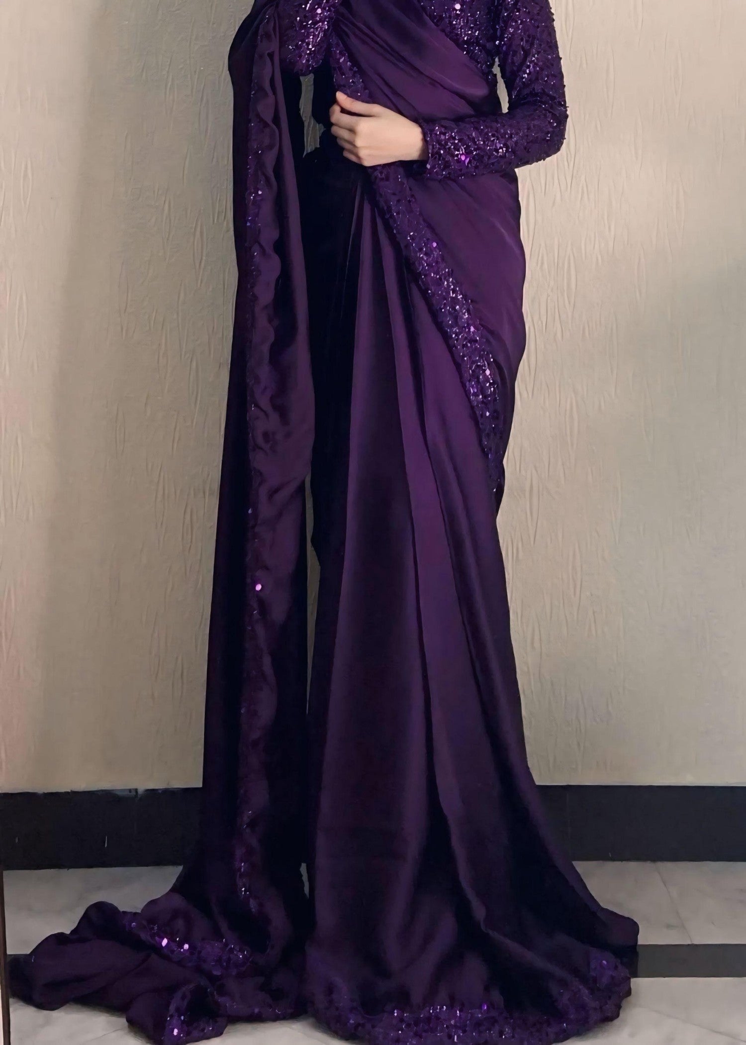 Anabiya Riwaaj Moonlight Plum Women 2pcs