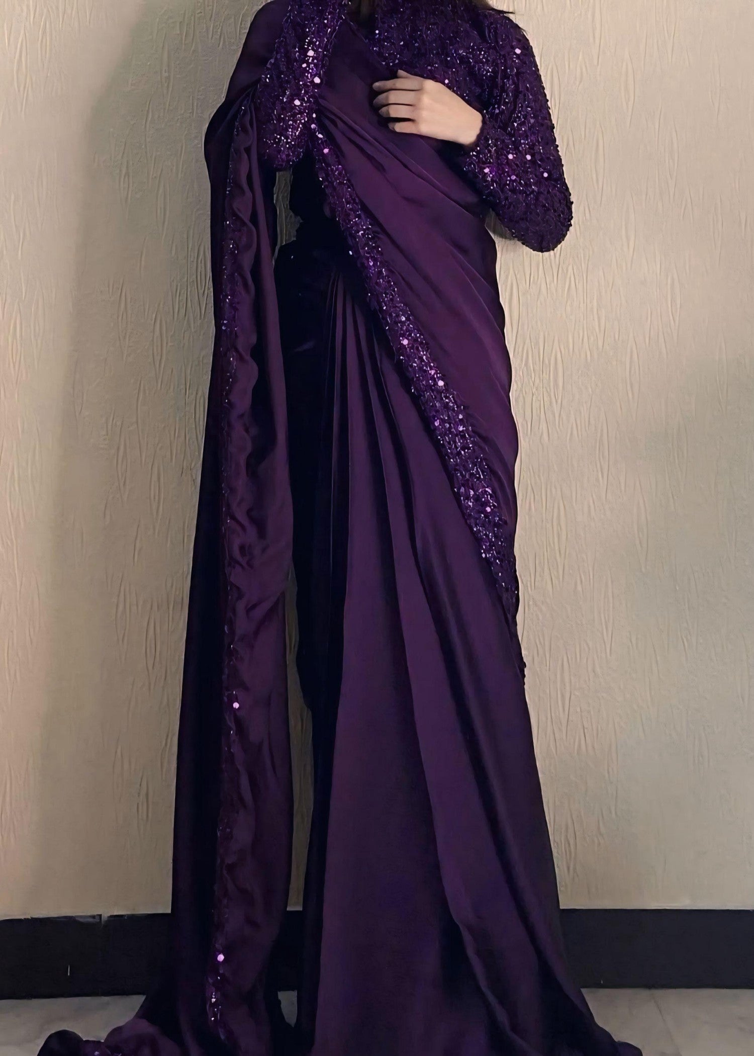 Anabiya Riwaaj Moonlight Plum Women 2pcs