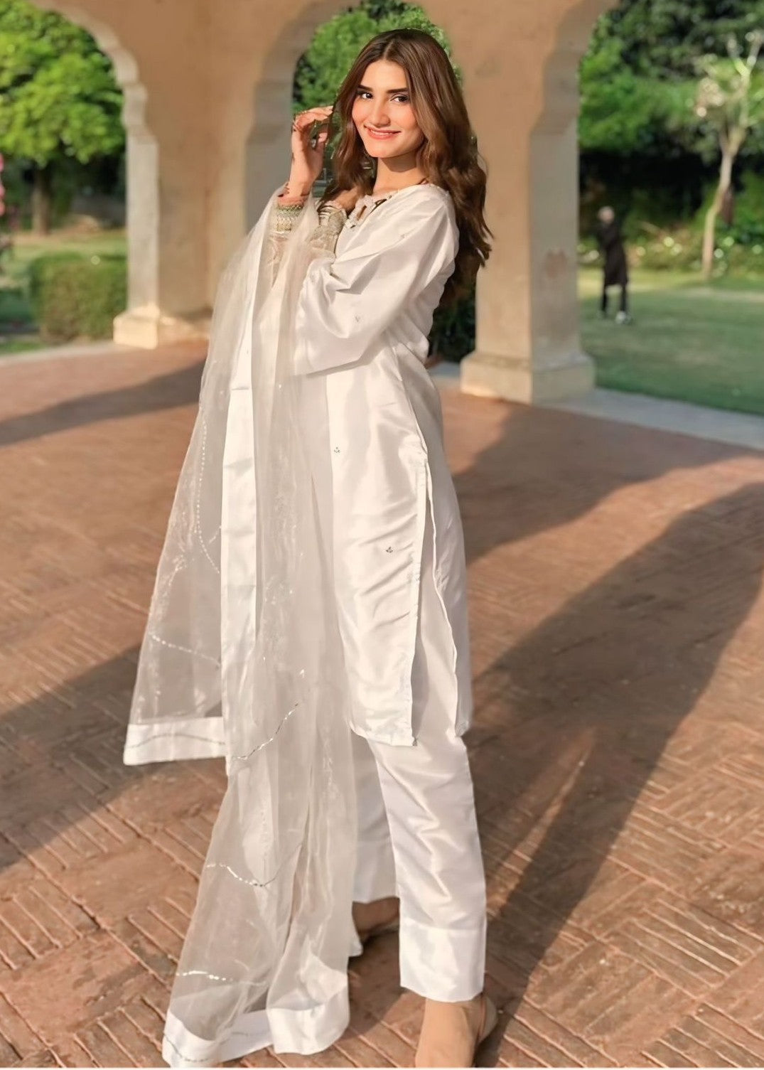 Anabiya Riwaaj bulbul White Women 3pcs
