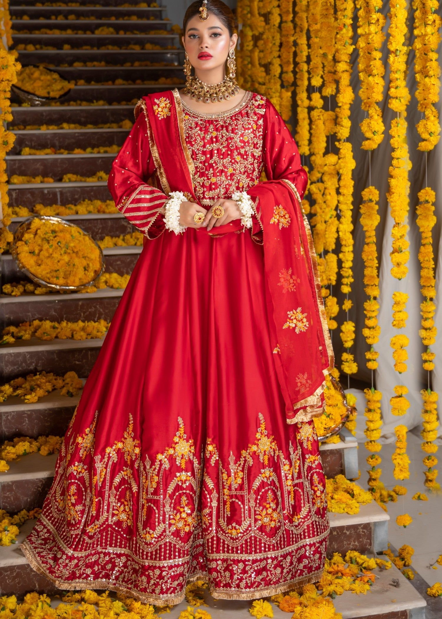 Meeraki Ruby Red Women 3pcs