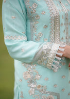 Inaaya Fashion MARJAAN ICE BLUE Women 3pcs