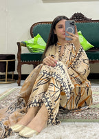 Ayesha B beige (neelum) Women 3pcs