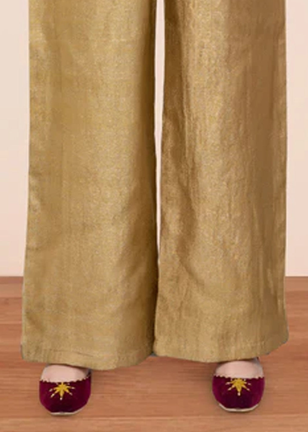 Laleen Antique Gold GHARARA Women 1pcs