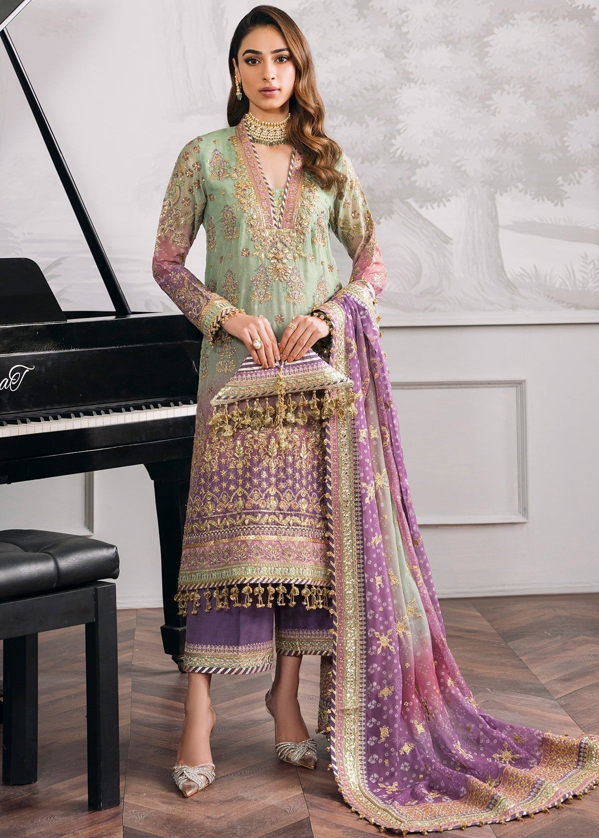 Baroque BQU CH12 D08 STITCHED (S) Women 3pcs