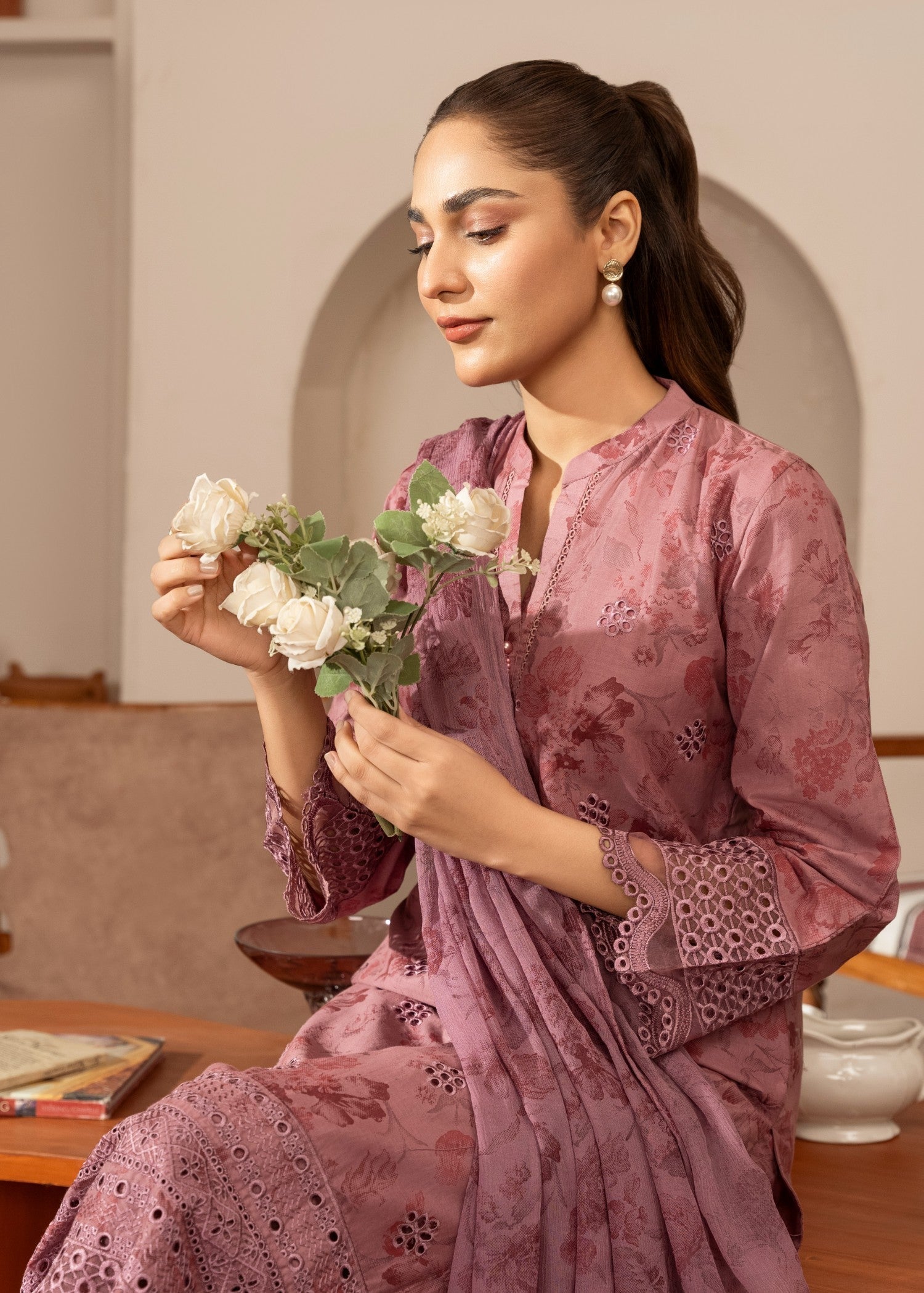 Sahibas By Mirza Izrume Pink Women 3pcs