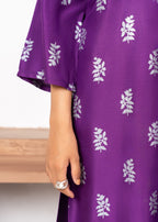 Chaudhary Arts Saleha Printed purple Women 2pcs