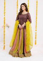 Ayesha Closet Shadmani Plum Deepness Women 3pcs