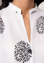 Chaudhary Arts Tree White Women 2pcs