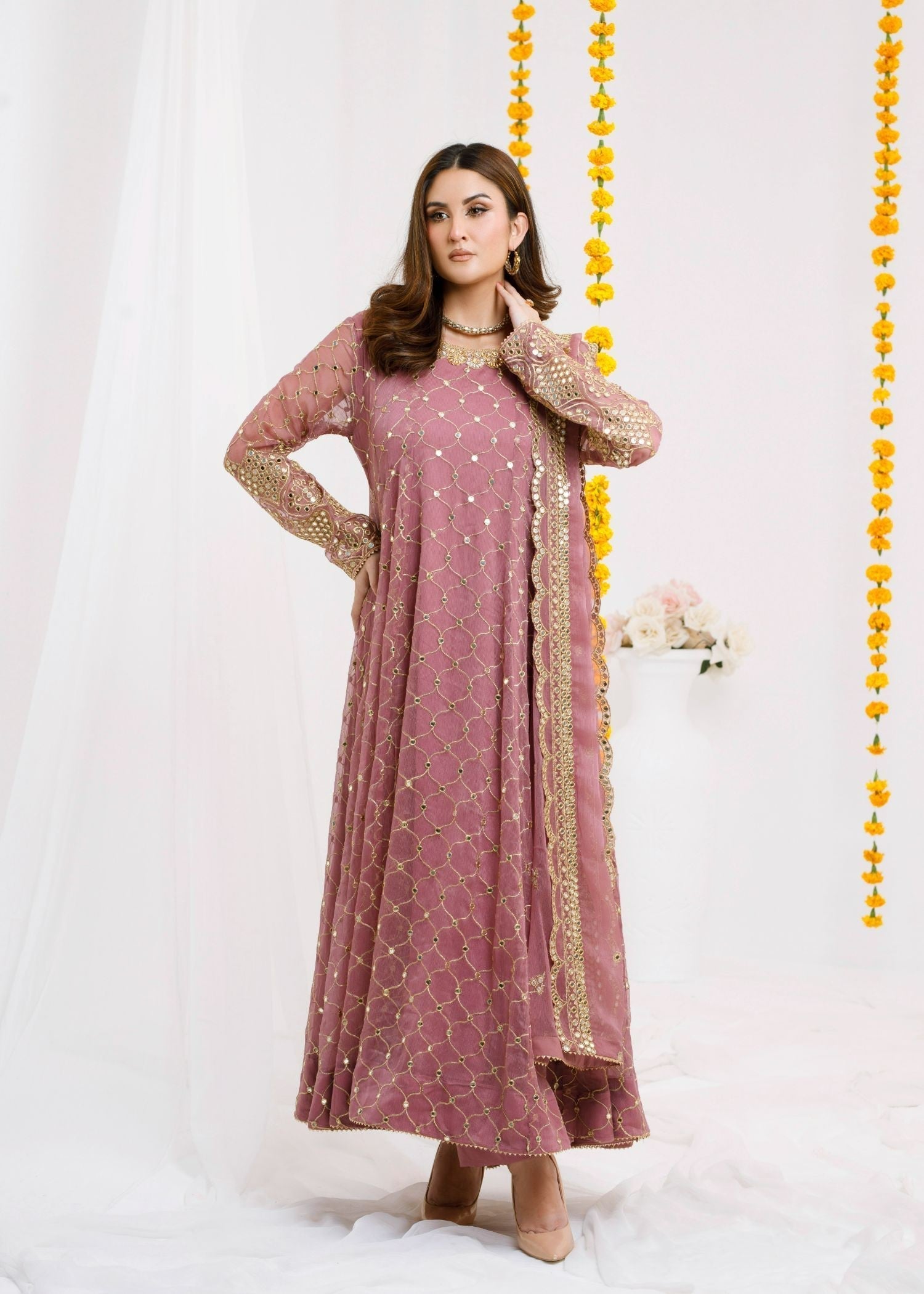Ayesha Closet Safina Mauve Softness Women 3pcs