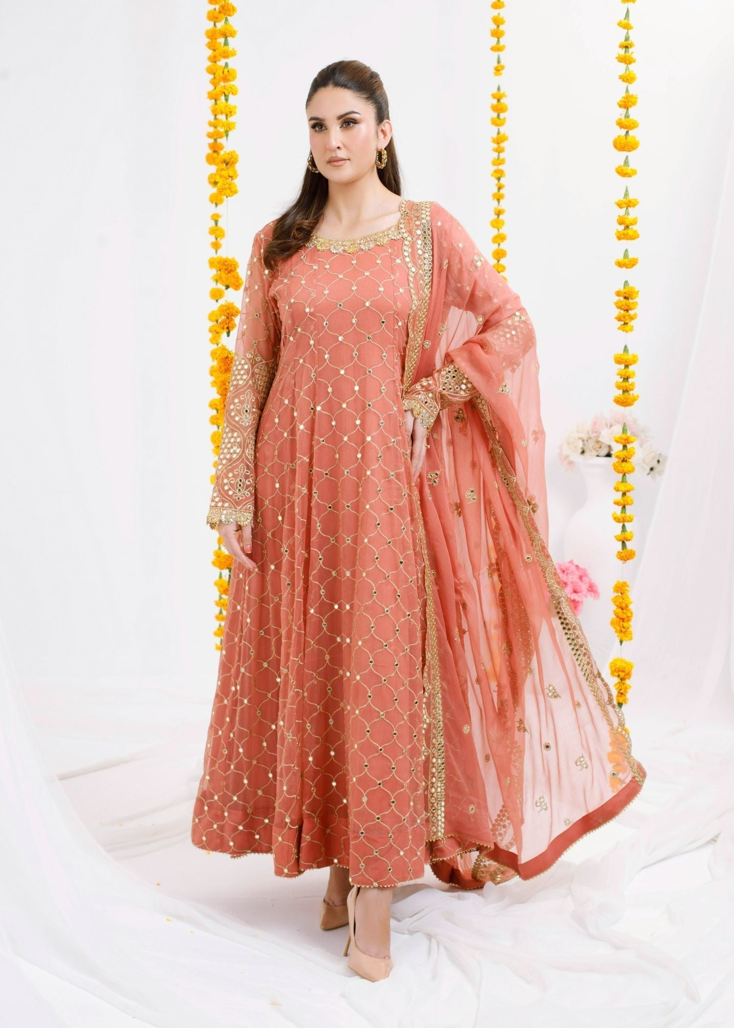 Ayesha Closet Safina Peachy Pink Women 3pcs