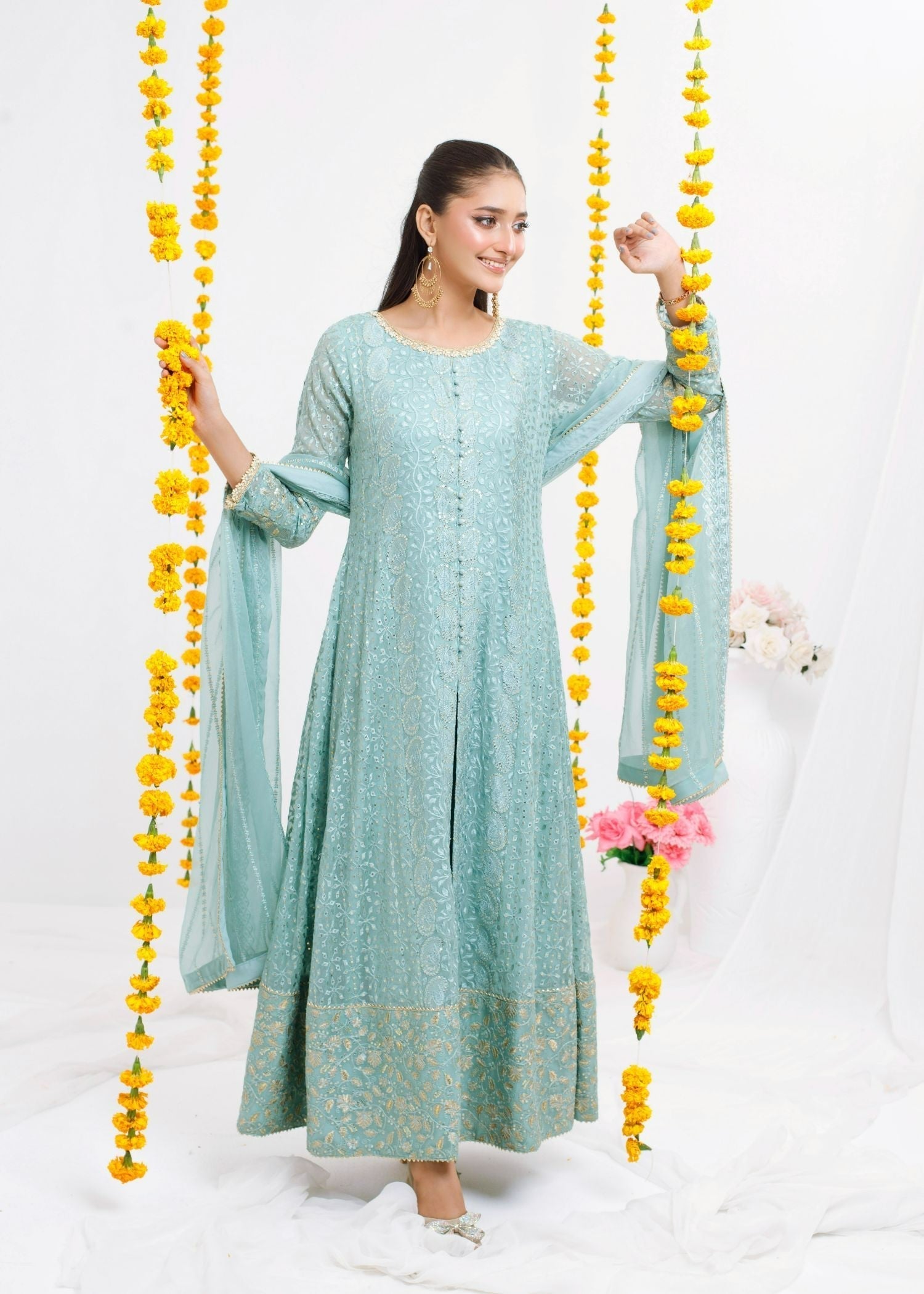 Ayesha Closet Zulaikha Aqua Women 3pcs