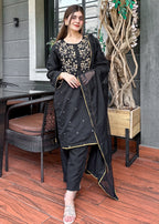 Ayesha B black (roz) Women 3pcs