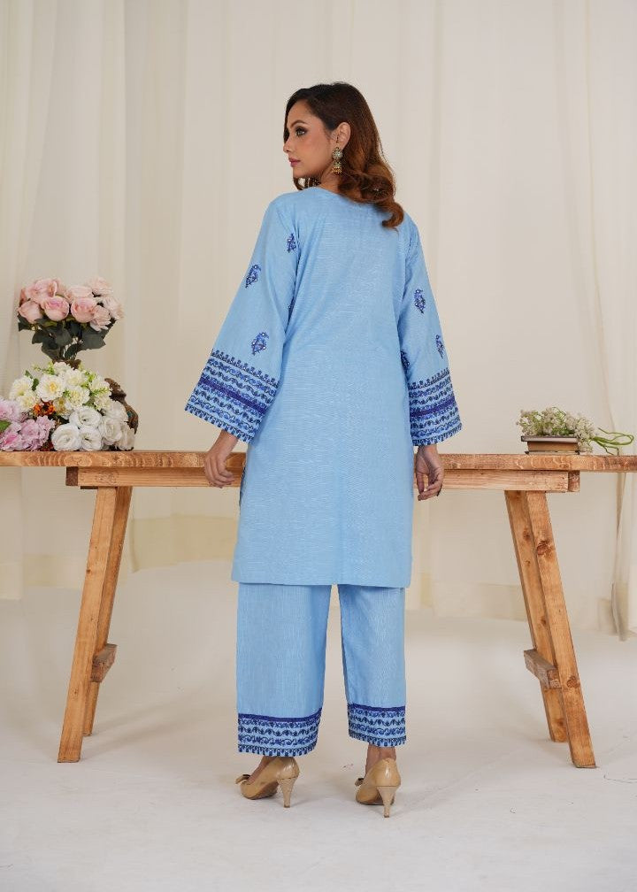 Damask Clothing Studio Jugnu (Sky Blue) Women 2pcs