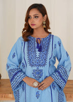 Damask Clothing Studio Jugnu (Sky Blue) Women 2pcs