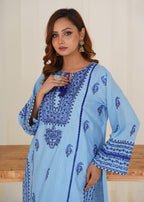 Damask Clothing Studio Jugnu (Sky Blue) Women 2pcs