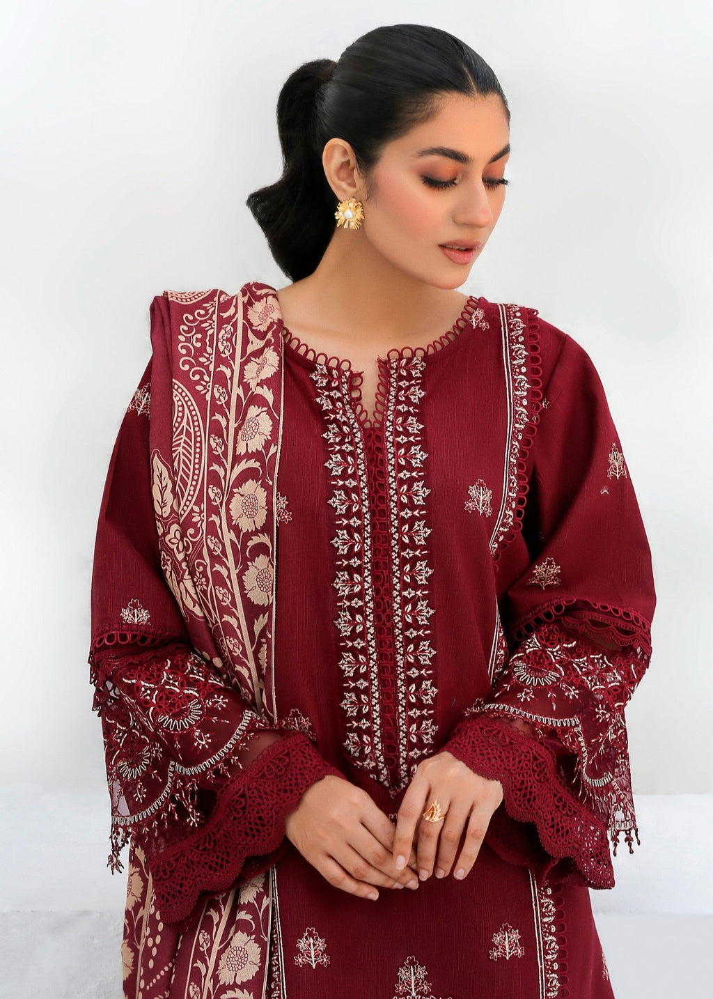Chandan Nagri Elora Khaddar Festive Suit Women 3pcs