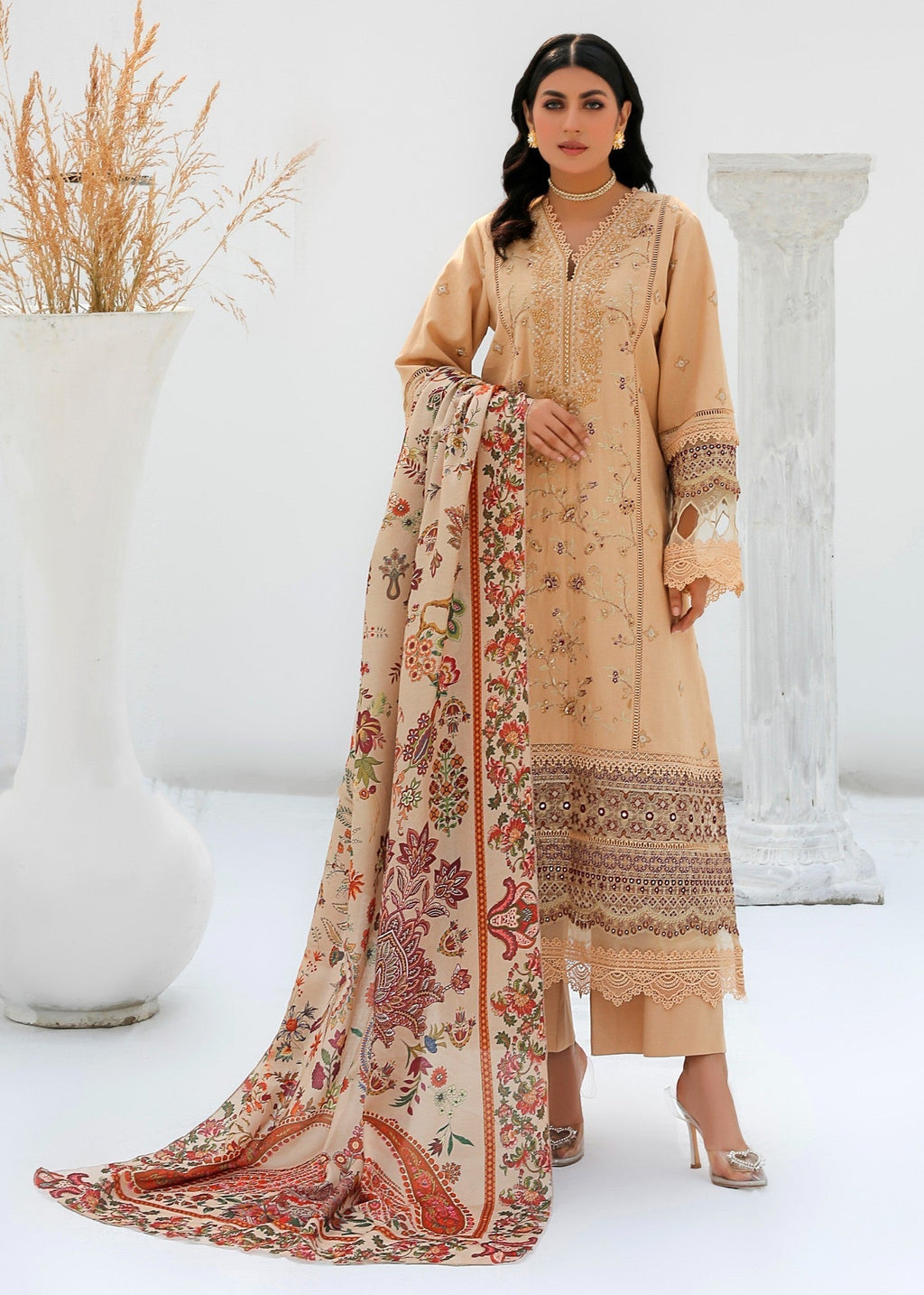 Chandan Nagri Iresine Khaddar Festive Suit Women 3pcs