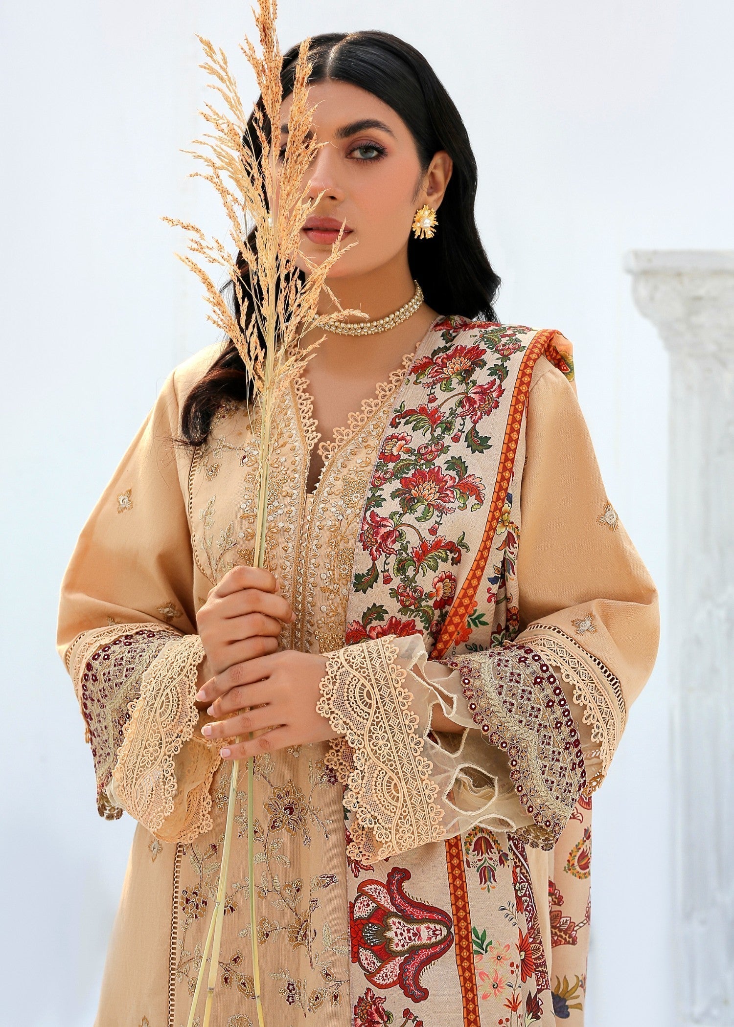 Chandan Nagri Iresine Khaddar Festive Suit Women 3pcs