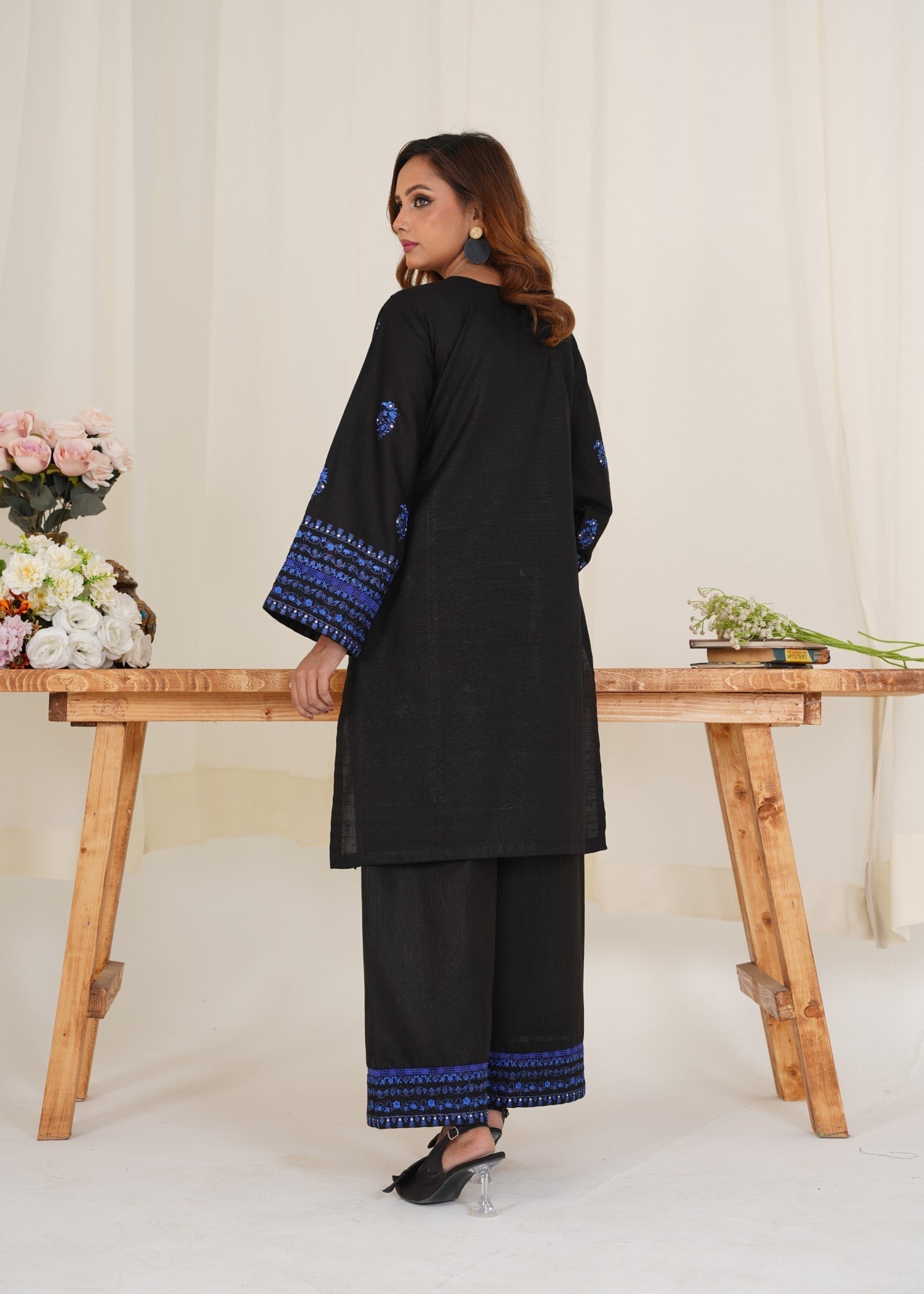 Damask Clothing Studio Jugnu (Black) Women 2pcs