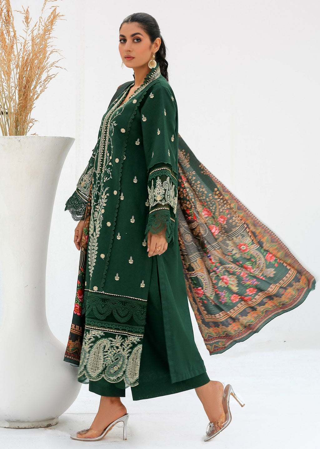 Chandan Nagri Nora Khaddar Festive Suit Women 3pcs
