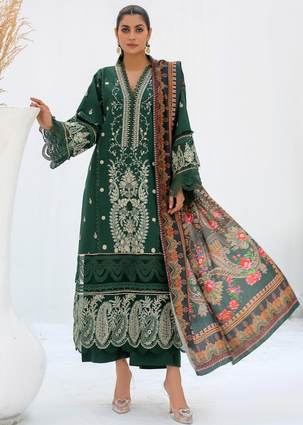 Chandan Nagri Nora Khaddar Festive Suit Women 3pcs