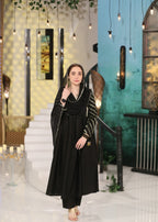 Zeekstore Angrakha Black Suit Set Women 3pcs