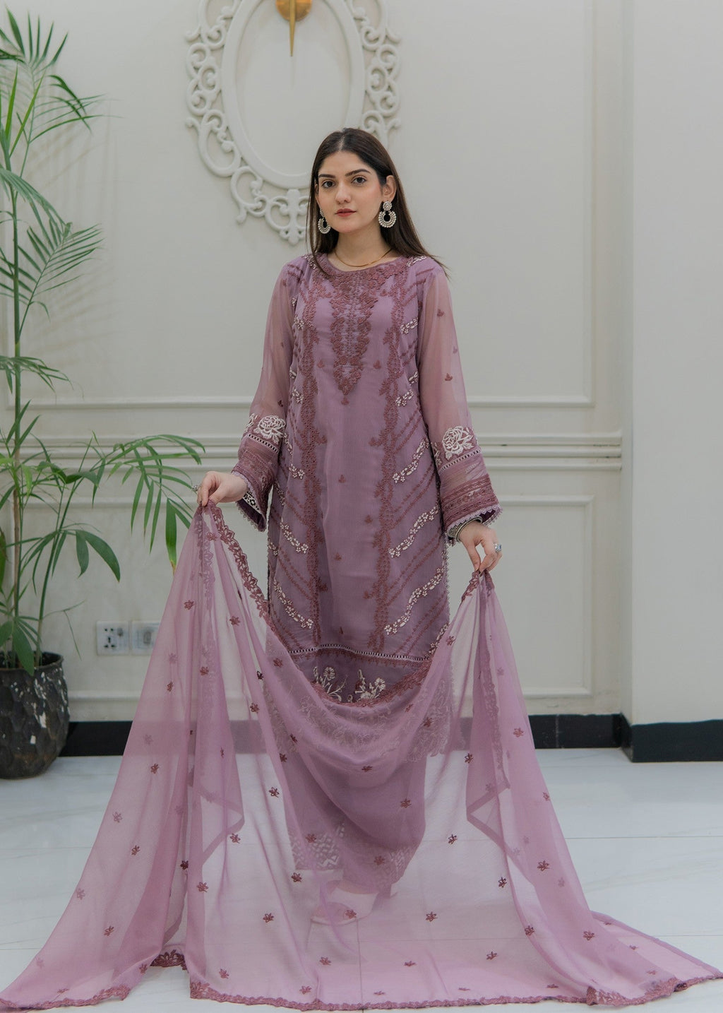 Rangoon Clothing Rimsha Pastel Pink Women 3pcs