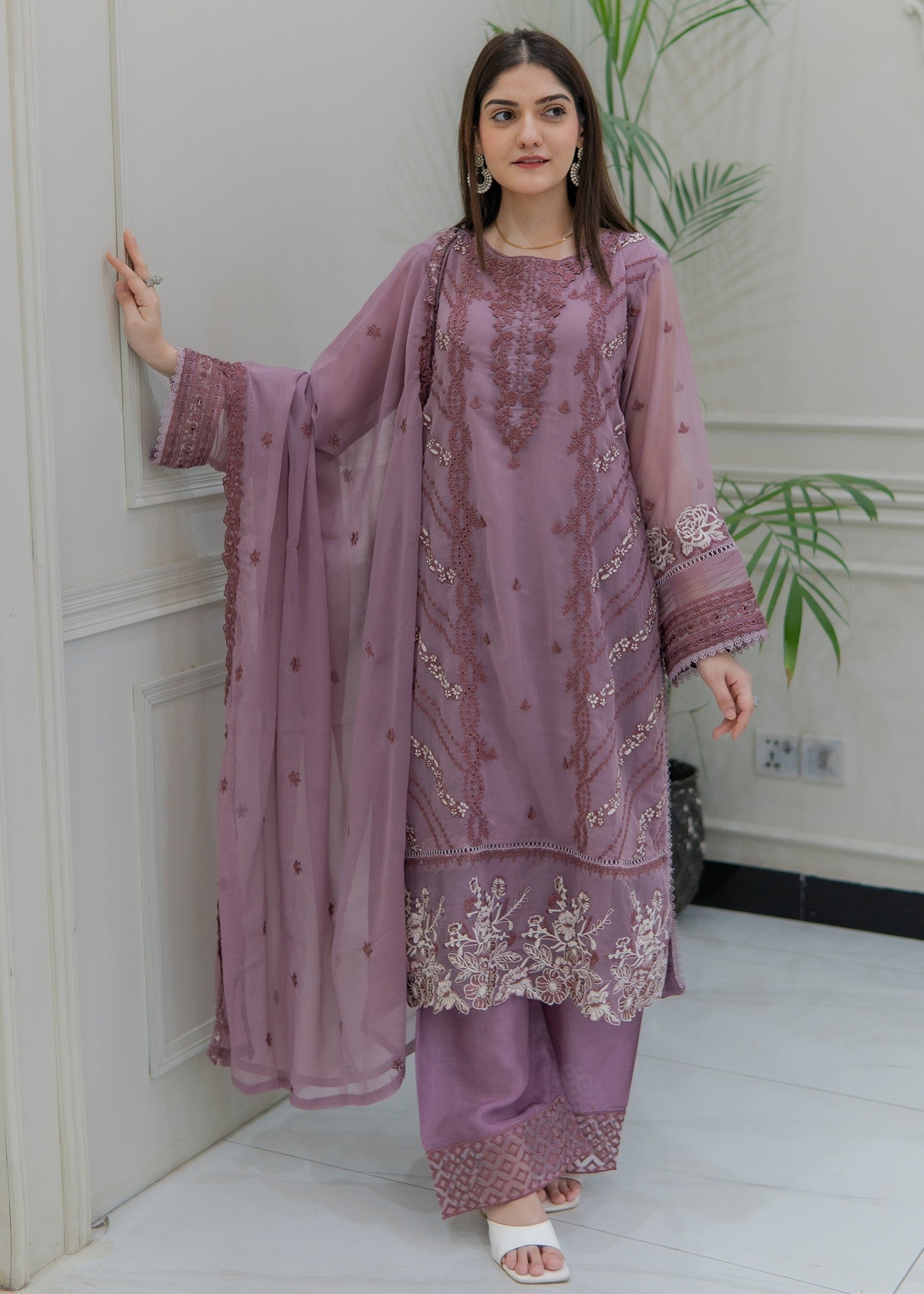 Rangoon Clothing Rimsha Pastel Pink Women 3pcs