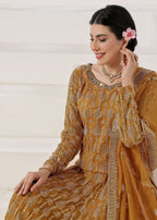 Ayesha Closet Naurattan Glittery Gold Women 3pcs