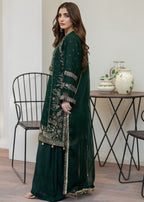 Pehnawa By Bin Akram’s Goldish Green CHIFFON Women 3pcs