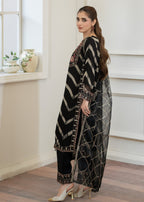 Pehnawa By Bin Akram’s Black Sand CHIFFON Women 3pcs