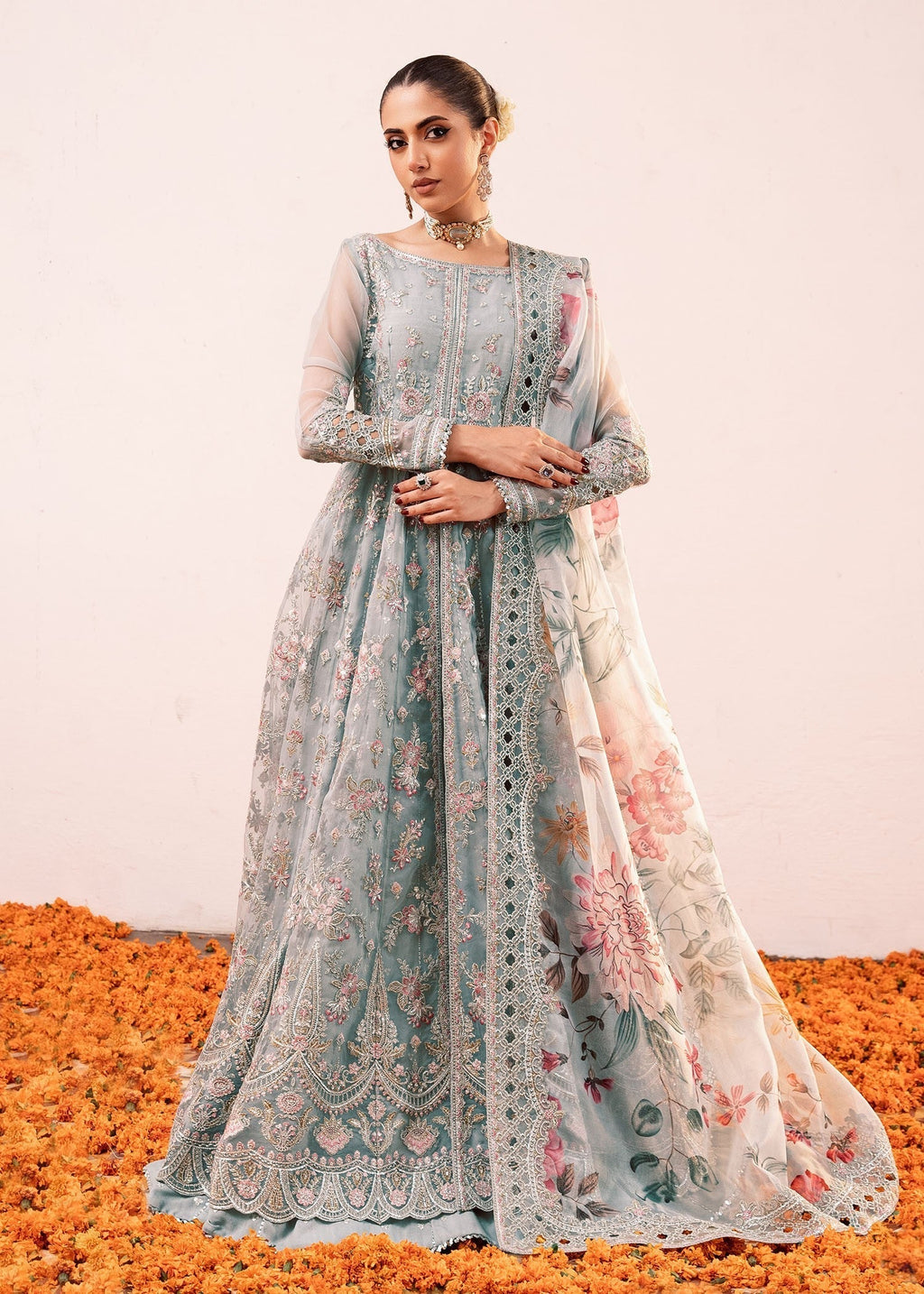 Rang-e-Haya Ellie (Ice Blue) Women 4pcs