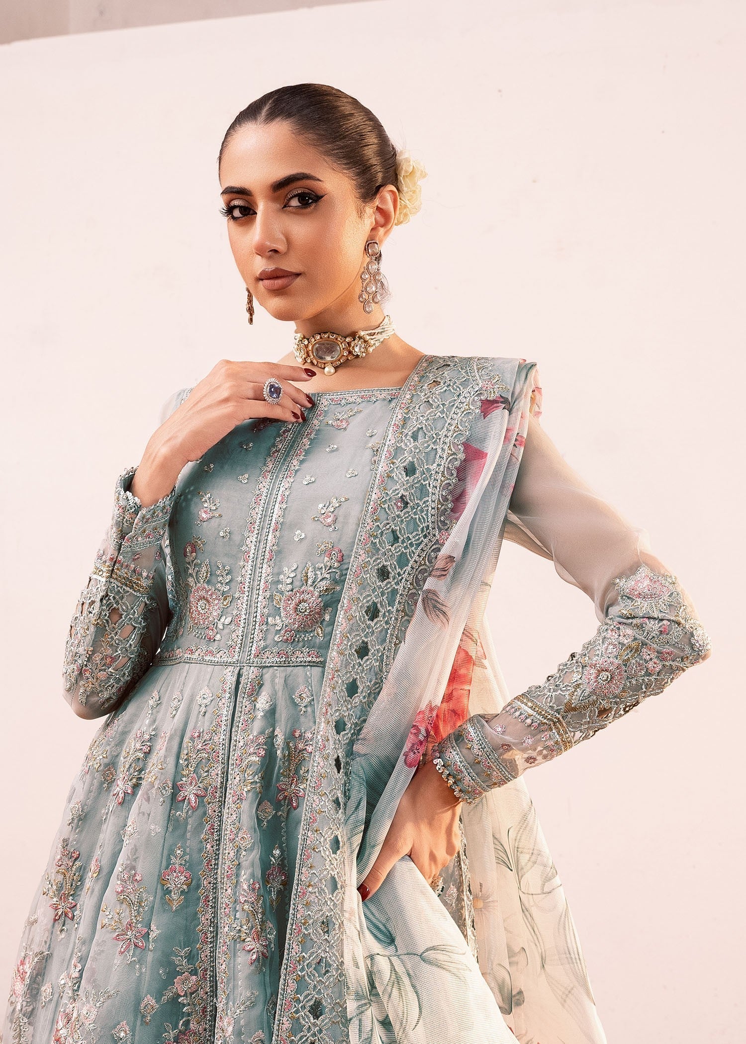 Rang-e-Haya Ellie (Ice Blue) Women 4pcs
