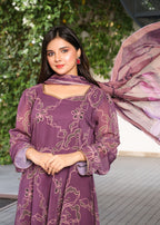 Nazmina Delicate Wrap Dress Women 2pcs