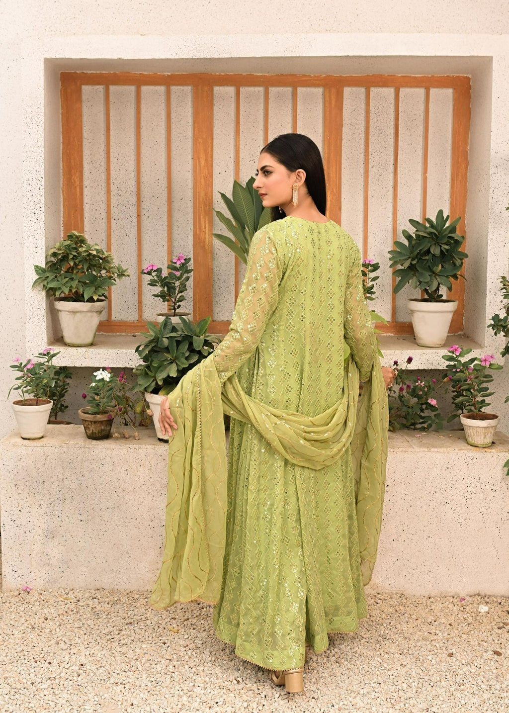 Ayesha Closet Chandni Pistachio Women 3pcs