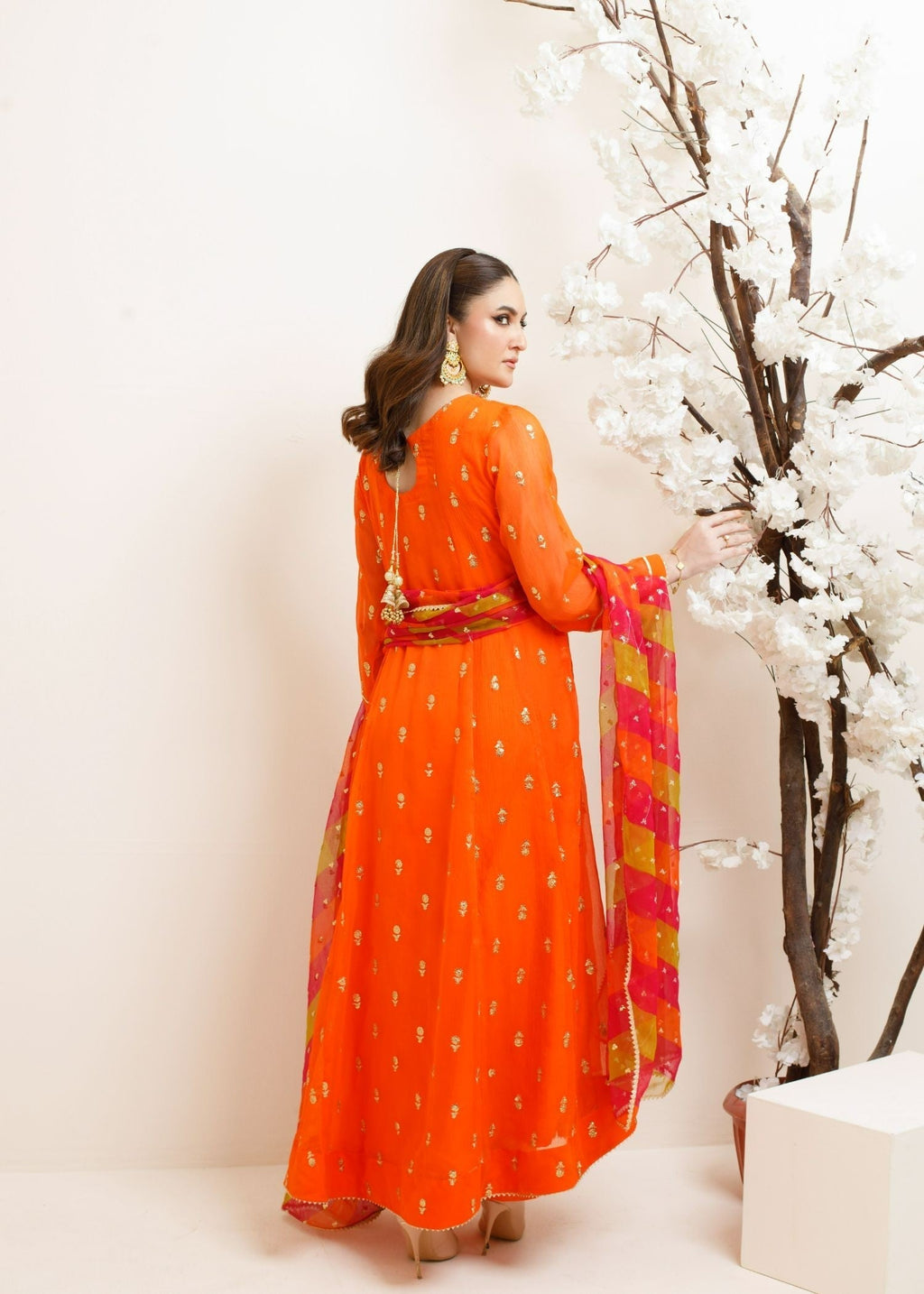 Ayesha Closet Fajr Orange Brightness Women 3pcs