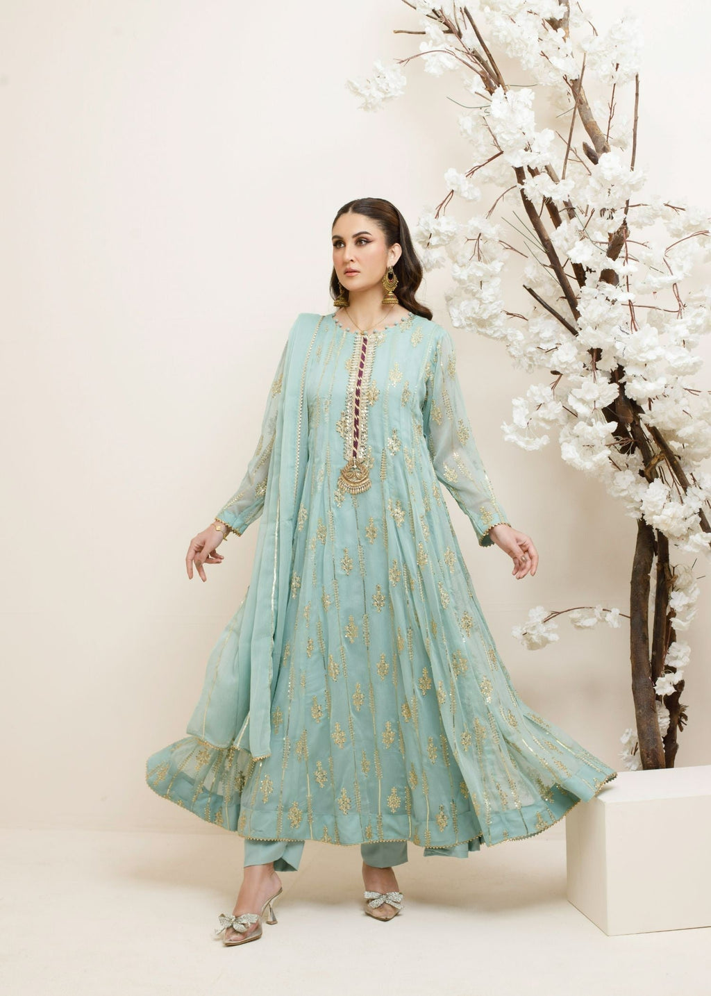 Ayesha Closet Mumal Blue Lightness Women 3pcs
