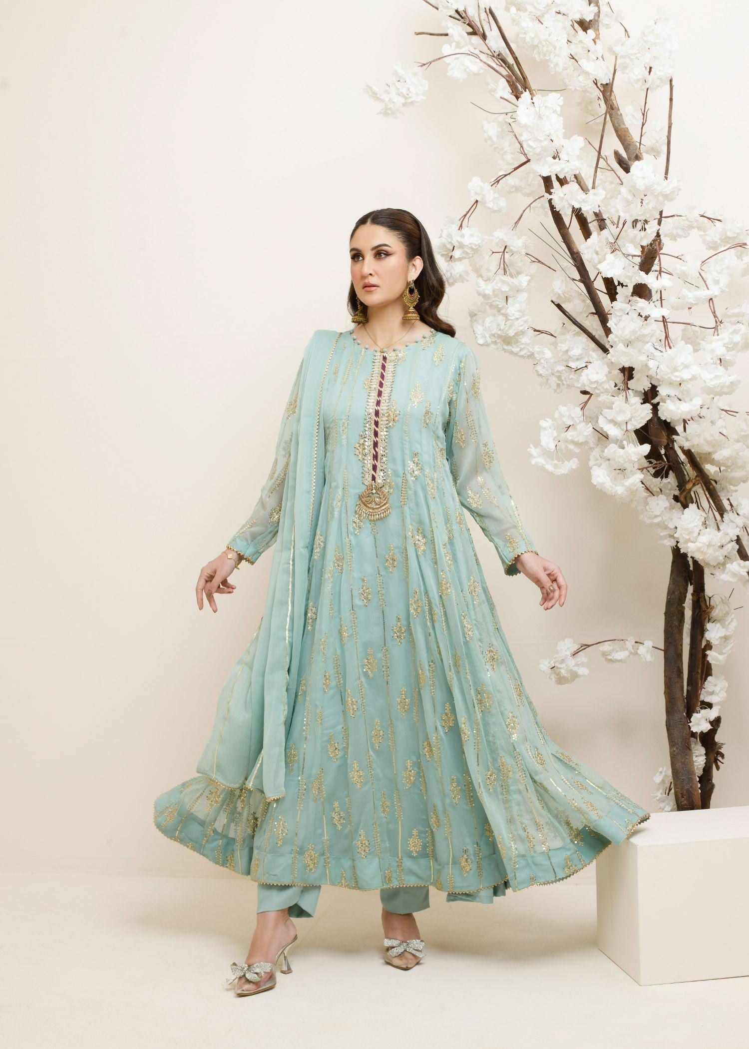 Ayesha Closet Mumal Blue Lightness Women 3pcs