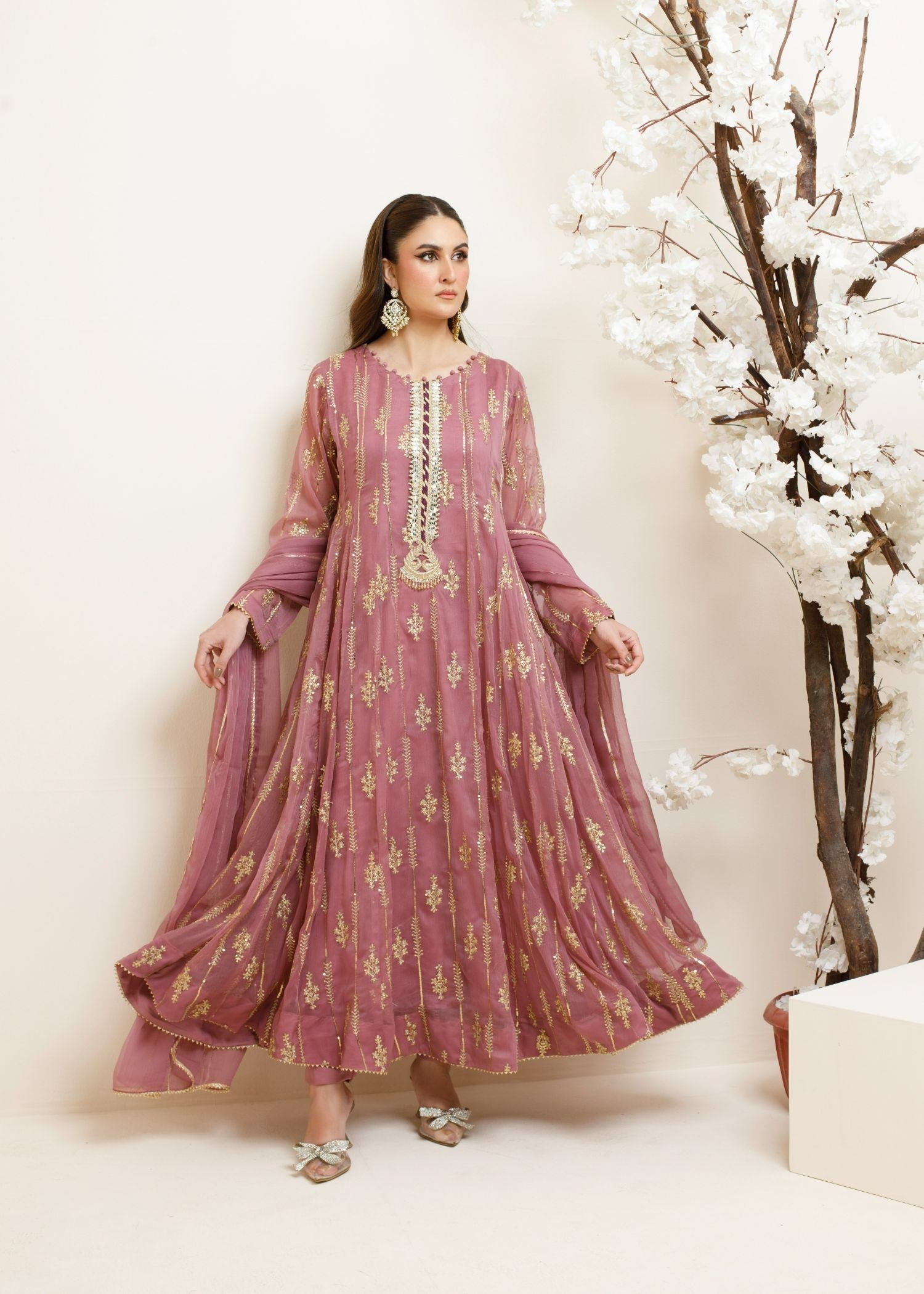Ayesha Closet Mumal Mauve Women 3pcs