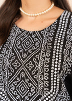 Chaudhary Arts N Chunri Printed black Women 2pcs