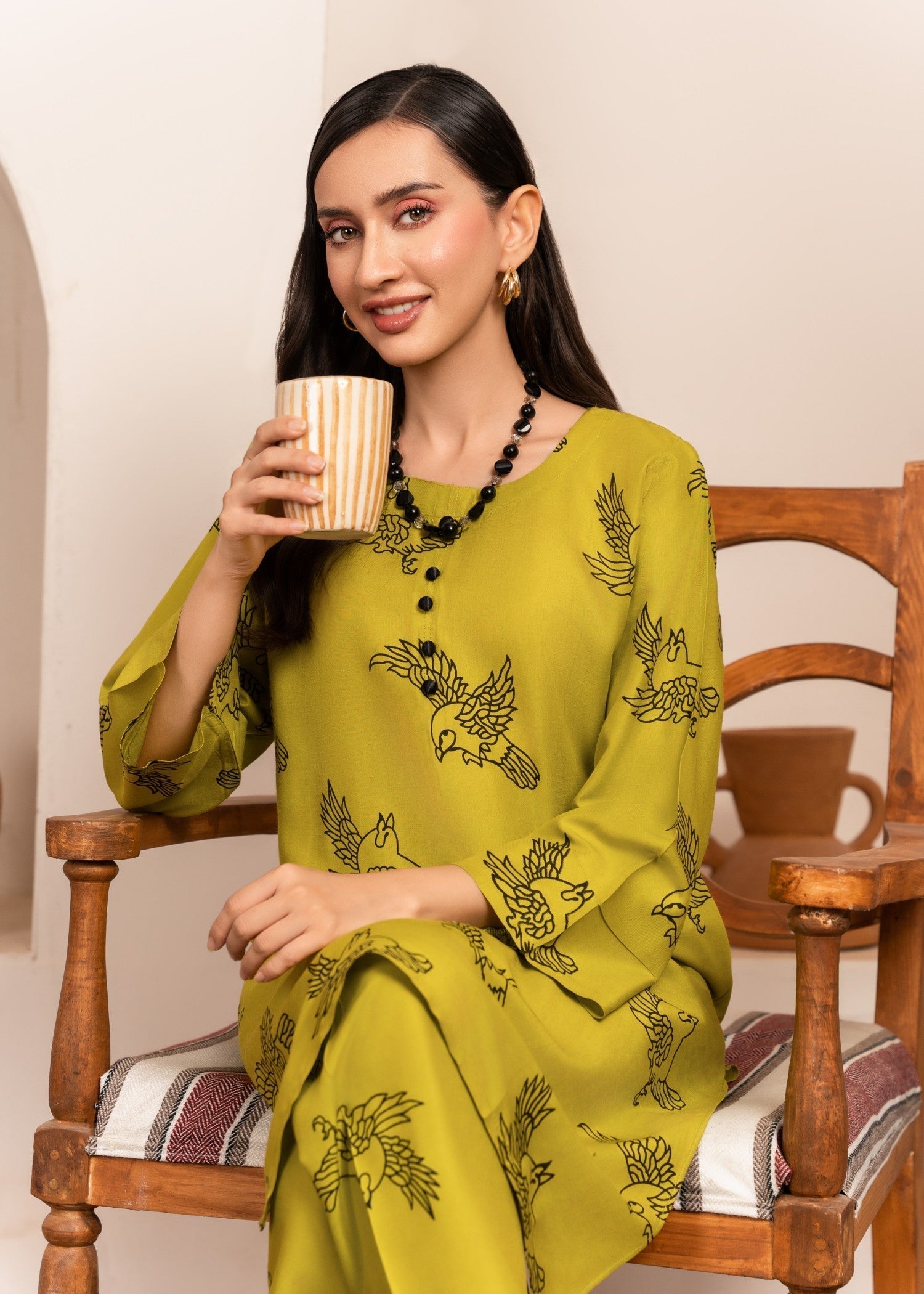 Chaudhary Arts Sparrow (apple green) Women 2pcs