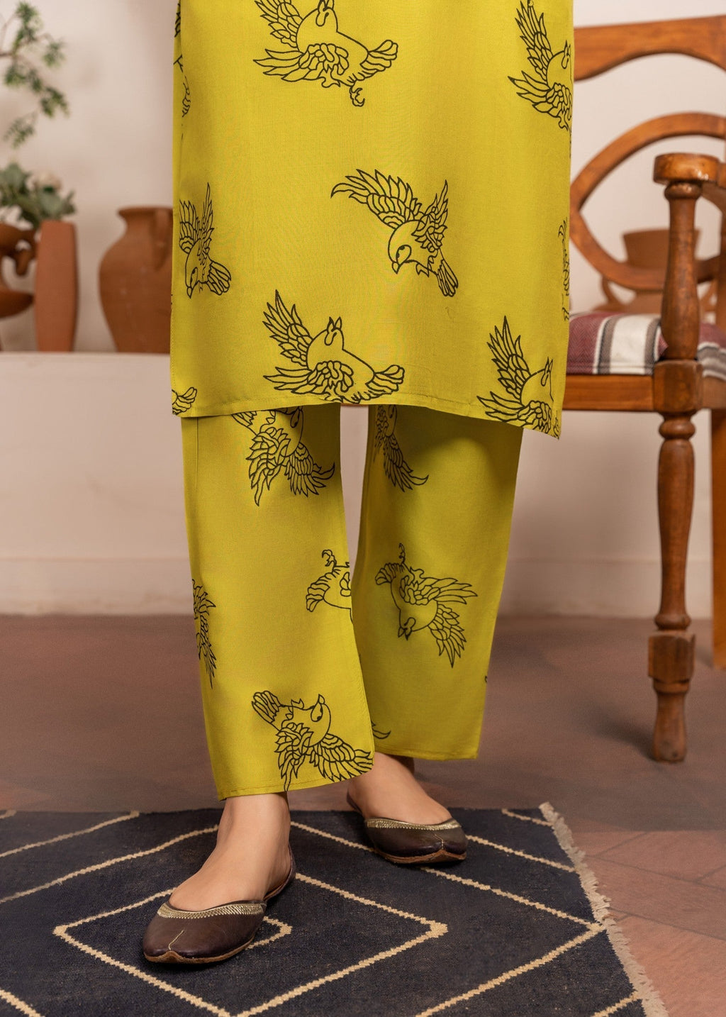 Chaudhary Arts Sparrow (apple green) Women 2pcs
