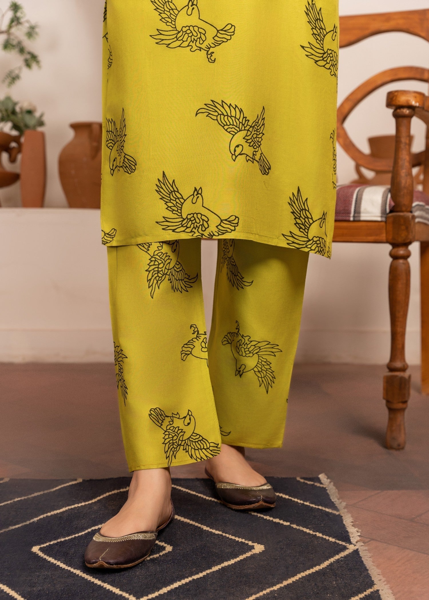 Chaudhary Arts Sparrow (apple green) Women 2pcs