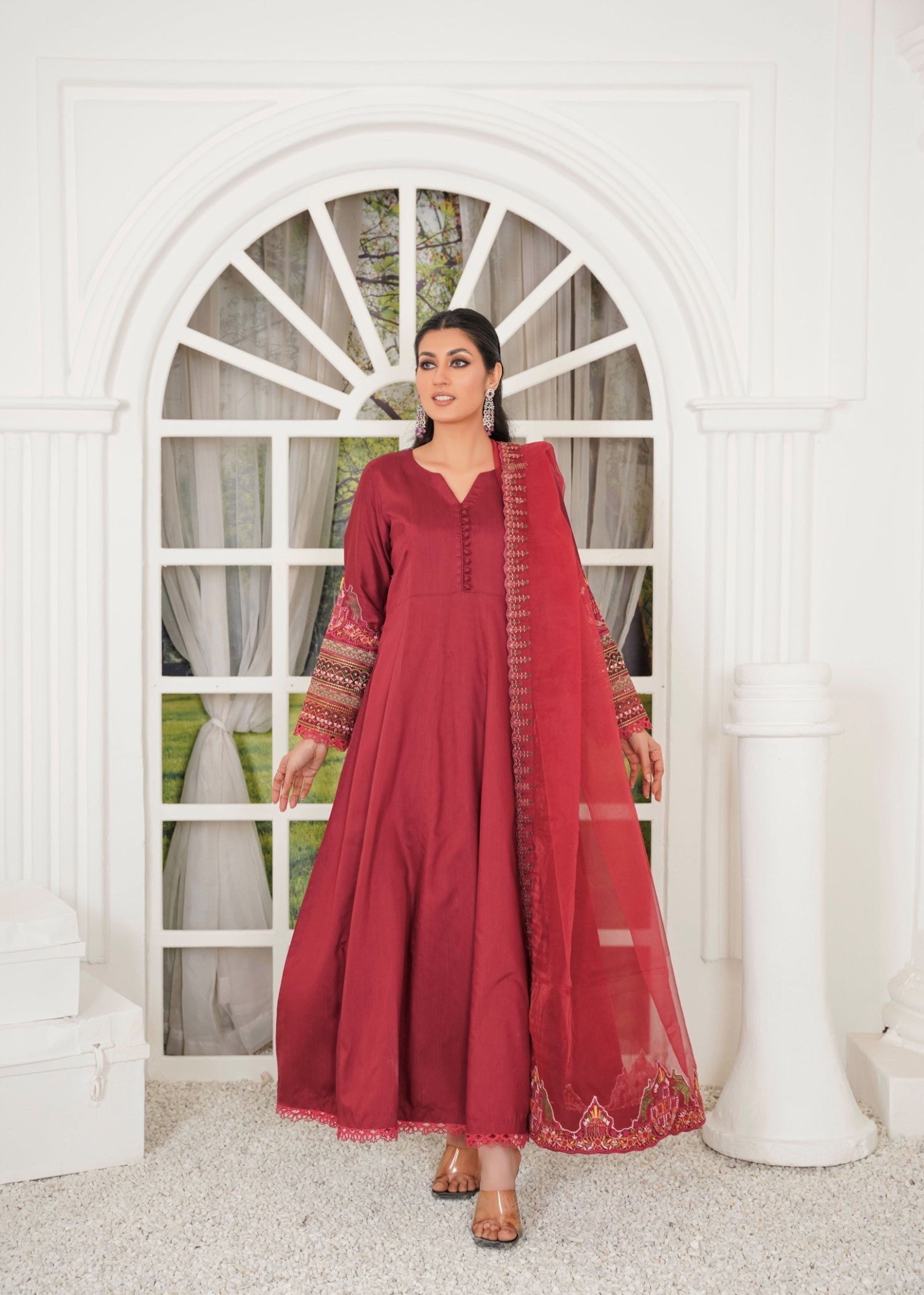 Thread & Weave By Zeplar Viscose Luxe Pret 109 Kurta Set Women 3pcs