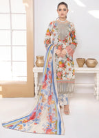 Polawn PD 24 605 A NAINA PRET LAWN COLLECTION Women 3pcs