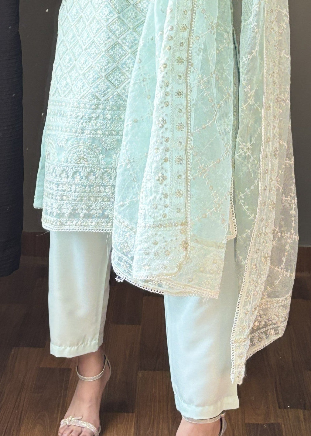 Four Season Boutique NOOR E HINA ICEBLUE Women 3pcs