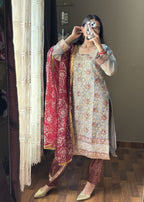 Four Season Boutique INDIAN MESORI GREY Women 3pcs