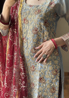 Four Season Boutique INDIAN MESORI GREY Women 3pcs