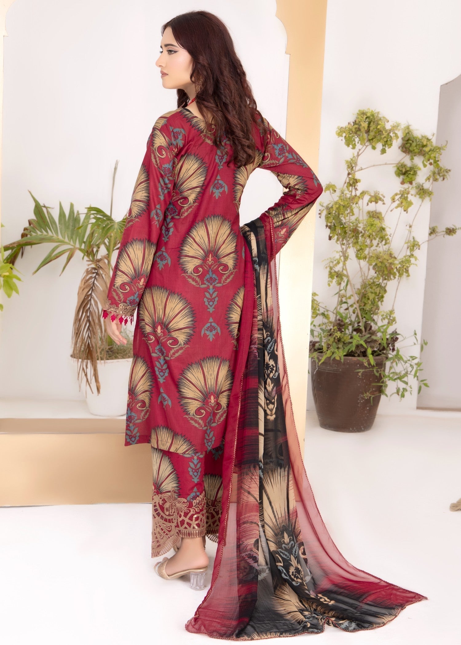 Polawn PD 24 601 B NAINA PRET LAWN COLLECTION Women 3pcs