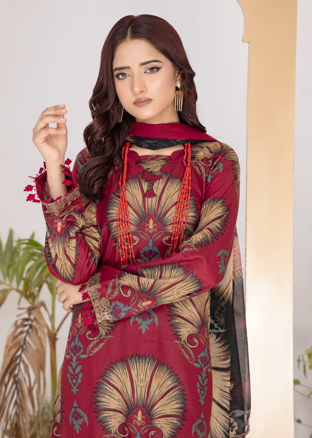 Polawn PD 24 601 B NAINA PRET LAWN COLLECTION Women 3pcs